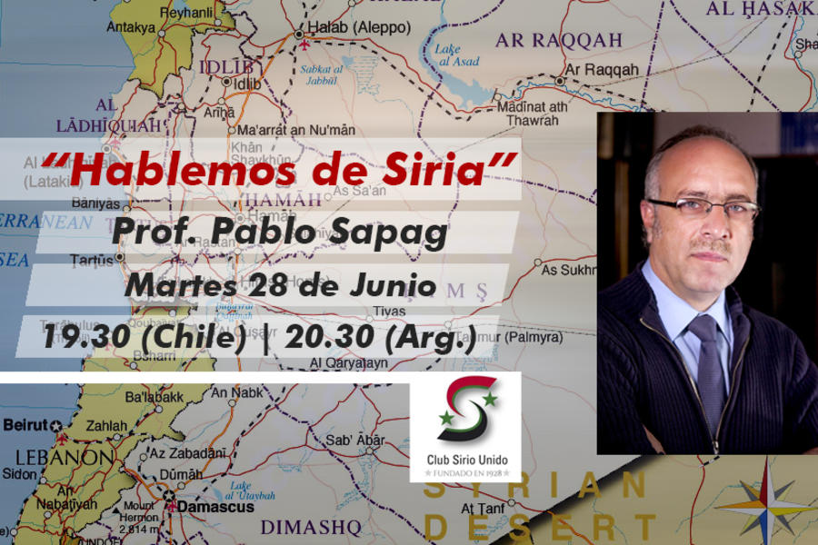 Club Sirio Unido de Chile auspicia charla sobre Siria 