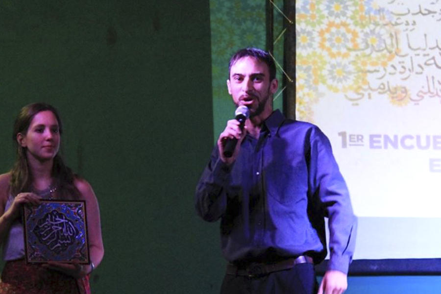 Agustín Dib en el cierre del 1º Encuentro de Poesía Árabe - Dic. 15, 2016.