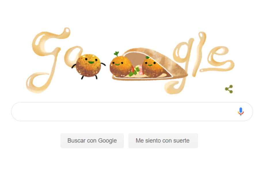 Google honra al falafel en su día
