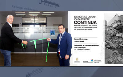 Inauguración de muestra fotográfica sobre la Nakba en la Secretaría de Derechos Humanos Inauguración de muestra fotográfica sobre la Nakba en la Secretaría de Derechos Humanos