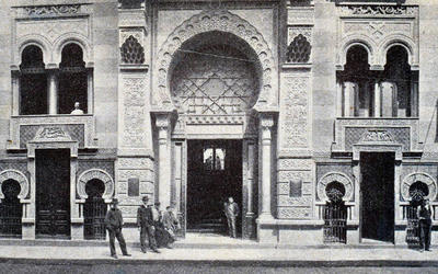 El Palacio Árabe, obra del arquitecto español Antonio Menéndez (Crédito: Colección Héctor Pezzimenti) El Palacio Árabe, obra del arquitecto español Antonio Menéndez (Crédito: Colección Héctor Pezzimenti)