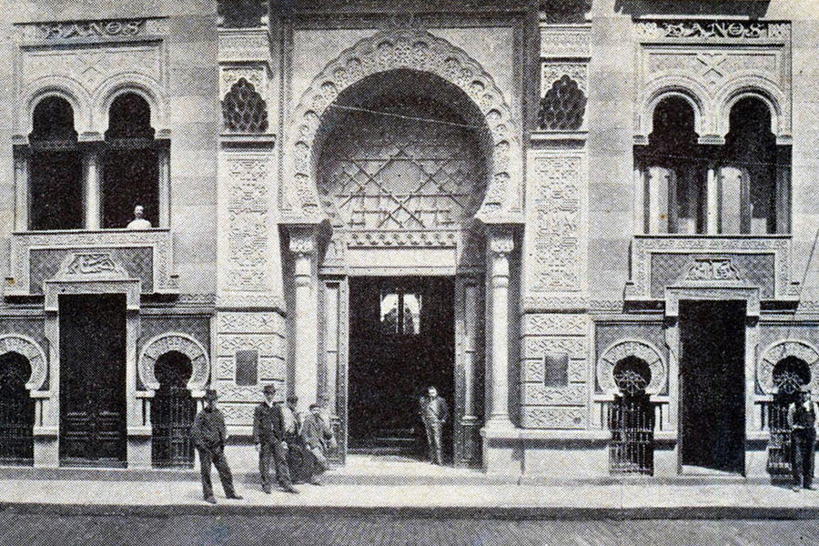 El Palacio Árabe, obra del arquitecto español Antonio Menéndez (Crédito: Colección Héctor Pezzimenti)