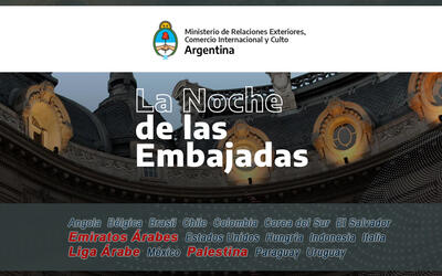 Se viene la Noche de las Embajadas Se viene la Noche de las Embajadas
