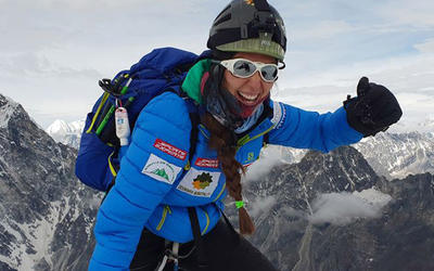 Escaladora libanesa hizo historia al pisar las siete cumbres Escaladora libanesa hizo historia al pisar las siete cumbres
