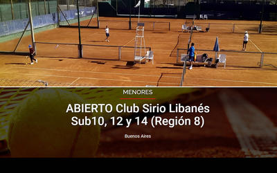 Finalizó el Abierto Club Sirio Libanés Sub10, 12 y 14 Finalizó el Abierto Club Sirio Libanés Sub10, 12 y 14