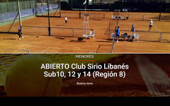 Finalizó el Abierto Club Sirio Libanés Sub10, 12 y 14