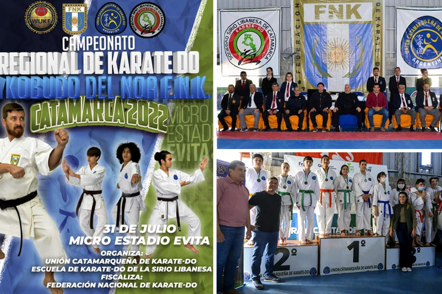 Nueva gran performance del karate de la Sirio Libanesa de Catamarca