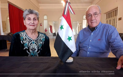 Sra. Yamila “Mimi” Obeid de Esper, entrevistada por el Director del Diario Sirio Libanés | Salta, Julio 23, 2022 (Foto: DSL) Sra. Yamila “Mimi” Obeid de Esper, entrevistada por el Director del Diario Sirio Libanés | Salta, Julio 23, 2022 (Foto: DSL)