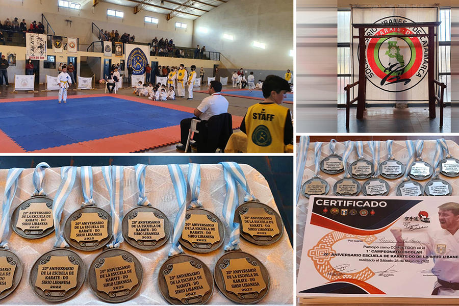 Catamarca: La Escuela de Karate de la Sociedad Sirio Libanesa realizó campeonato escolar