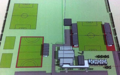 El boceto de la proyección del predio a la que aspira Sirio Libanés (Foto: Diario LA OPINIÓN) El boceto de la proyección del predio a la que aspira Sirio Libanés (Foto: Diario LA OPINIÓN)