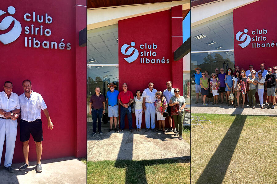Comitiva de Fearab Argentina visitó el Club Sirio Libanés de Pergamino