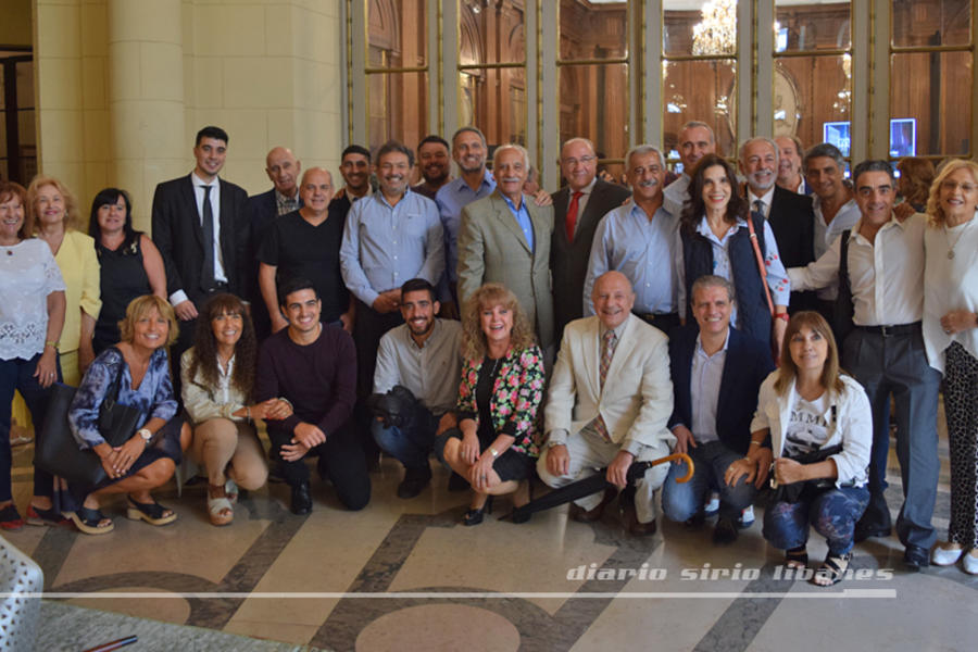 Directivos y socios del Club Sirio Libanés de Bs. As. en la Legislatura Porteña (Marzo 10, 2020)