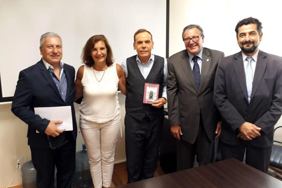 De izq. a der.: Osmar Alza, Susana Yedid, Horacio García, Ricardo Nazer y Gustavo Osman Fagale