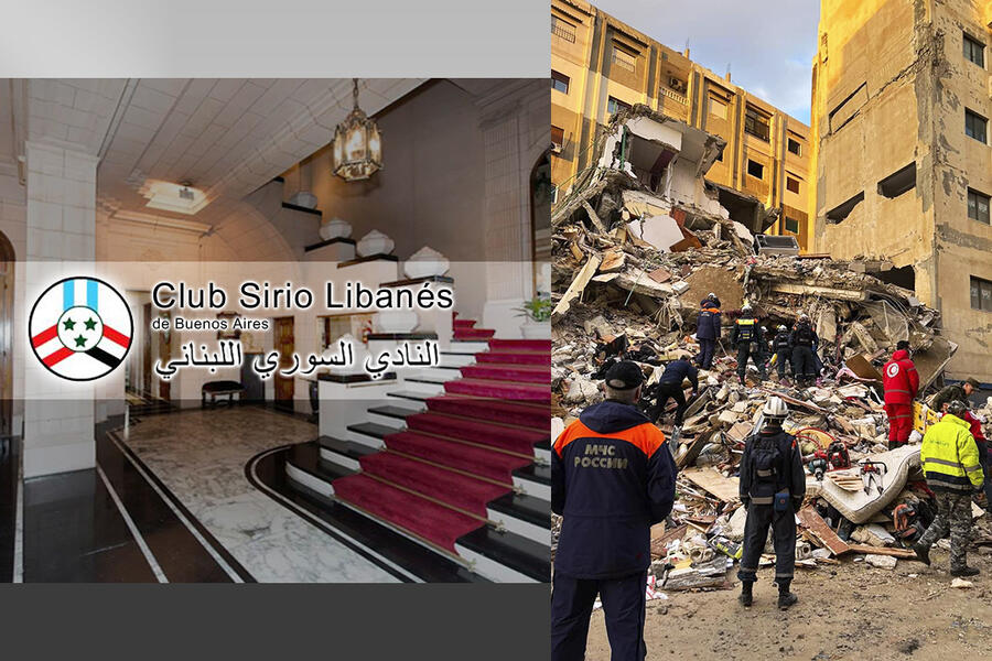Importante donación del Club Sirio Libanés de Bs. As. para damnificados de los terremotos en Siria