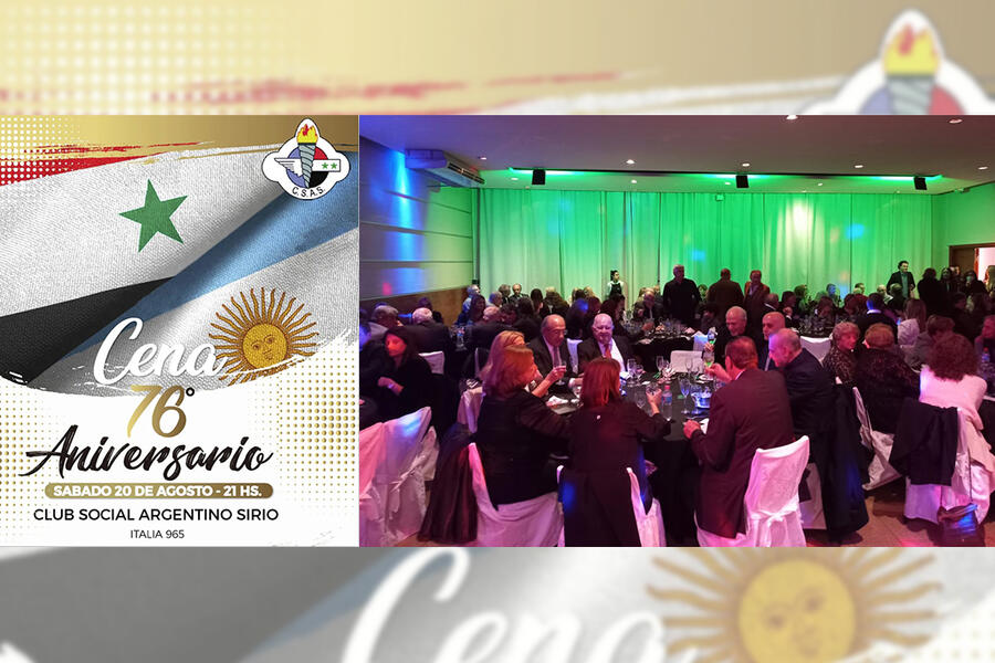 Rosario: El Club Social Argentino Sirio celebró su 76 Aniversario