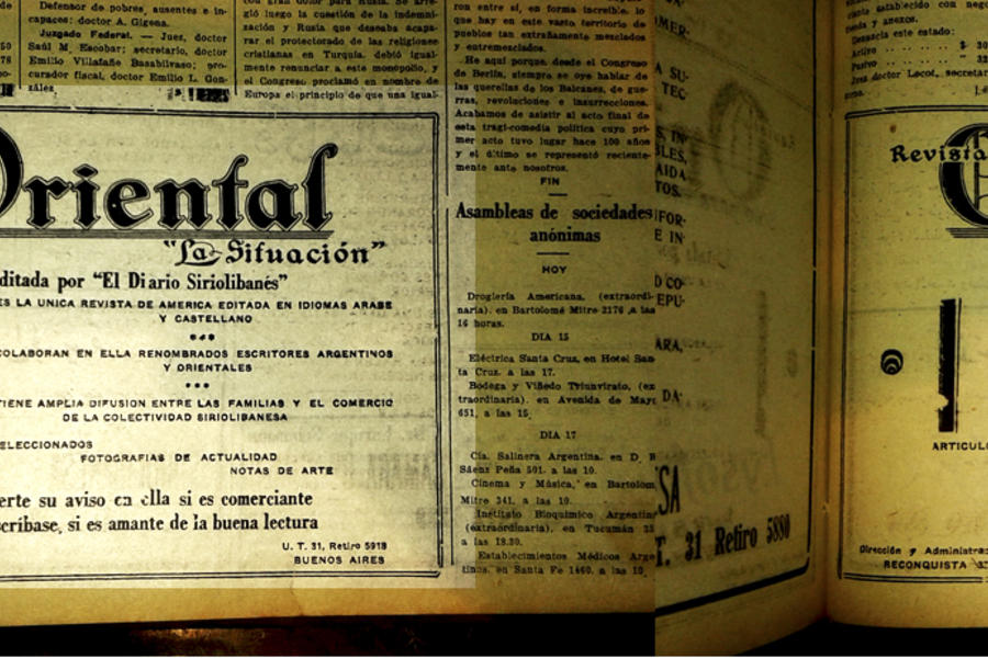 Revista Oriental "La Situación" - publicidad 1934 (Diario Siriolibanés)