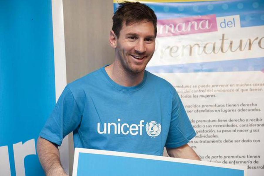 Messi donó fondos para escuelas en Siria