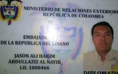 Colombiano se hace pasar por embajador del Líbano
