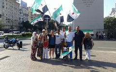Acto opositor por Siria