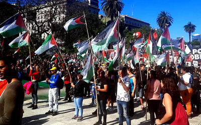 Concentración en Plaza de Mayo en apoyo al pueblo palestino | Buenos Aires, Noviembre 11, 2023 (Foto: ANRed)