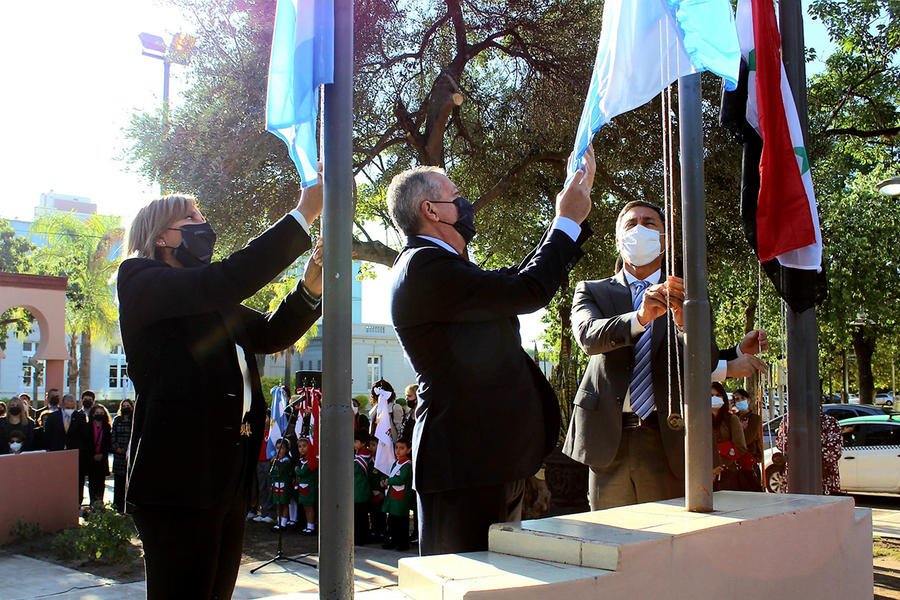 Acto por el 76º Aniversario de la Independencia de Siria en Santiago del Estero | Abril 18, 2022 (Foto: SSL)