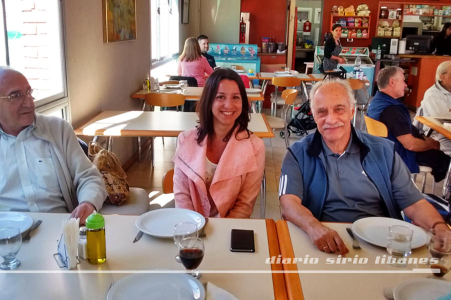 Coordinadora General de Asuntos de Culto de la Nación, Emb. Claudia Russo Bernagozzi, junto al Presidente del Club Sirio Libanés de Bs. As., Adib Attie y el Director de DSL, Yaoudat Brahim. 
