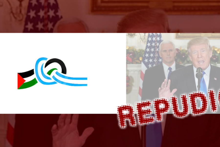 Entidades palestinas repudian decisión de Trump