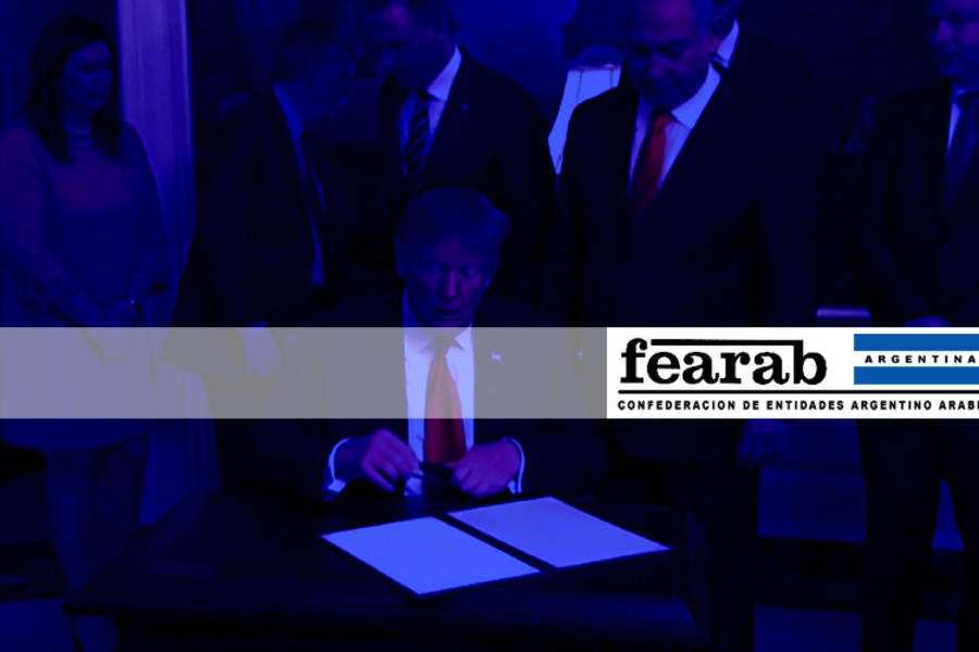 Fearab Argentina condena apoyo de EEUU a la ocupación del Golán Sirio
