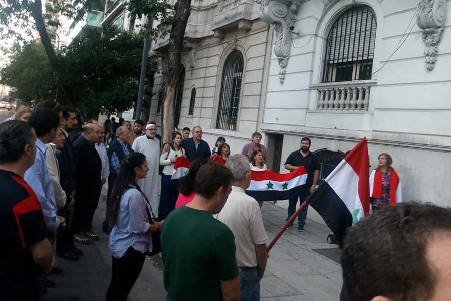 La colectividad en apoyo a Siria