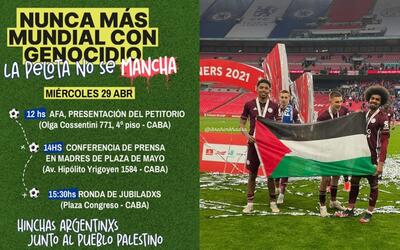 Nueva campaña de boicot deportivo a Israel llega a la AFA con respaldo de hinchas argentinos