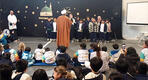 Celebración Mawlid Al Nabi -Nacimiento del Profeta Muhammad (ByP) junto al alumnado y docentes del Instituto Argentino Árabe Islámico a cargo del Sheij Abdala Cerrilla | Septiembre 2025 (Foto: AAAI redes)