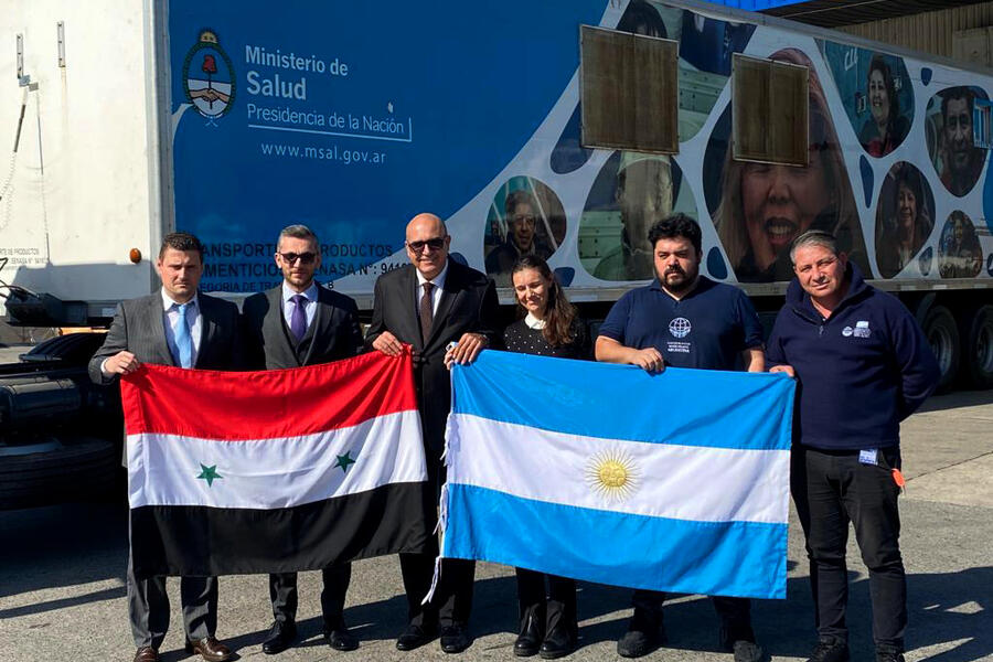 Parte ayuda argentina a Siria por el terremoto 