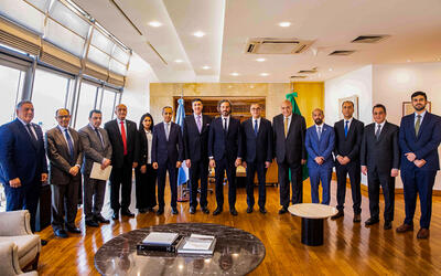 Reunión del Canciller Argentino, Santiago Cafiero, con los embajadores árabes | Noviembre 23, 2023 (Foto: Cancillería Argentina)
