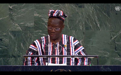 Intervención del diplomático de Burkina Faso en la Asamblea General de la ONU | Marzo 25, 2026 (Foto: ONU)