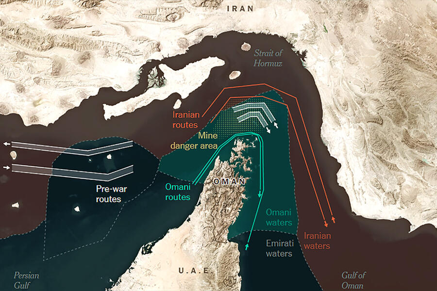 Mapa: Adina Renner/NYT