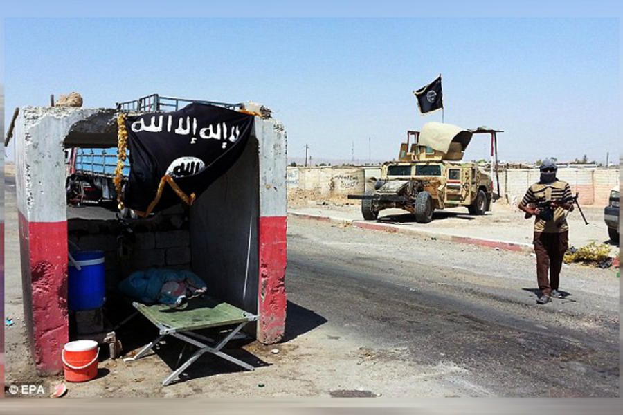 Puesto de control de DAESH en Mosul (Foto EPA).