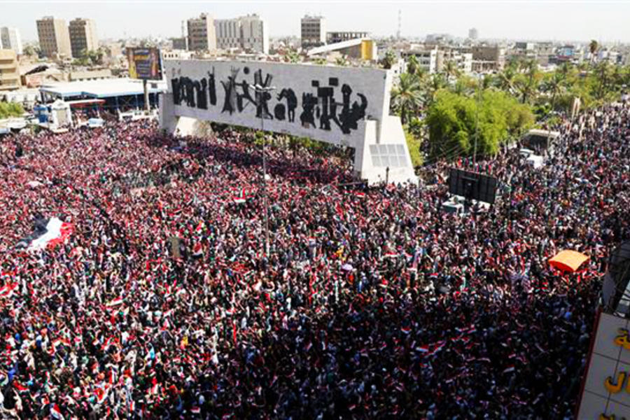 Manifestación en Bagdad, Julio 15, 2016 (Foto Reuters).