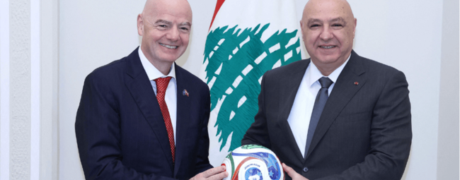 Aoun otorga la ciudadanía libanesa al presidente de la FIFA
