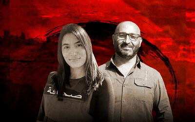 La corresponsal de Al Mayadeen, Farah Omar, junto al camarógrafo Rabih Me'mari. Víctimas del ataque israelí. La corresponsal de Al Mayadeen, Farah Omar, junto al camarógrafo Rabih Me'mari. Víctimas del ataque israelí.