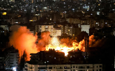 Criminales ataques israelíes en los suburbios de Beirut Criminales ataques israelíes en los suburbios de Beirut