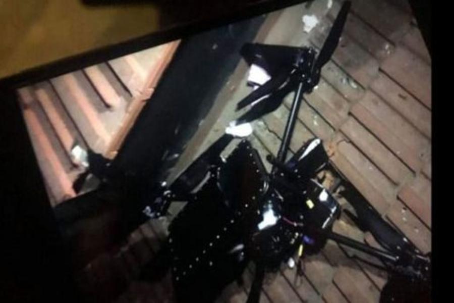 Imagen del dron israelí que cayó sin explotar en el suburbio sur de Beirut el domingo 25 de agosto de 2019