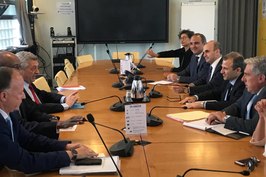 Gebran Bassil se reunió con el ACNUR para motivar el retorno sirio
