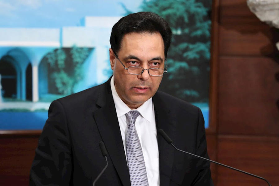 Hassan Diab, primer ministro libanés.