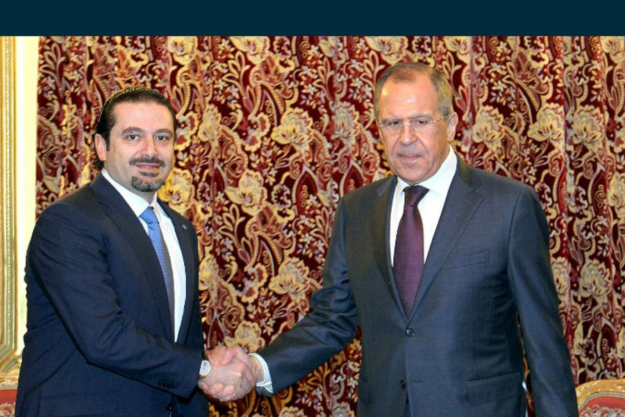 Saad Hariri recibido por Sergei Lavrov en Moscú, 30 de marzo 2016 (Foto NNA)