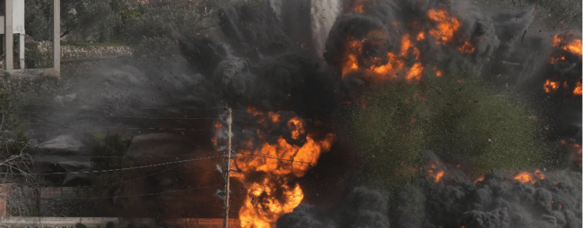 Israel bombardea el sur del Líbano con productos químicos desconocidos