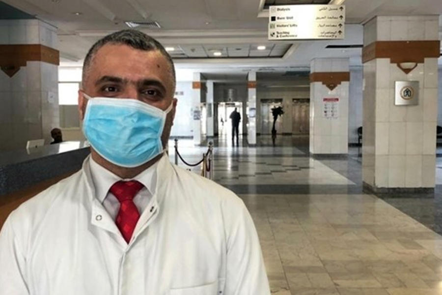 Dr. Mahmoud Hassoun, jefe de la unidad de coronavirus en el Hospital Rafik Hariri.