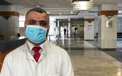 Dr. Mahmoud Hassoun, jefe de la unidad de coronavirus en el Hospital Rafik Hariri.