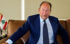 El ex presidente libanés Emile Lahoud durante una entrevista en 2023.