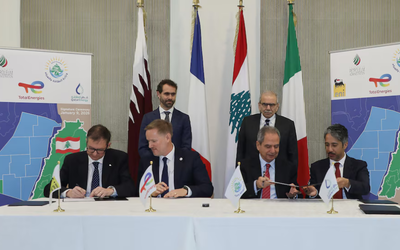 Líbano firma un acuerdo para explorar gas con un consorcio internacional