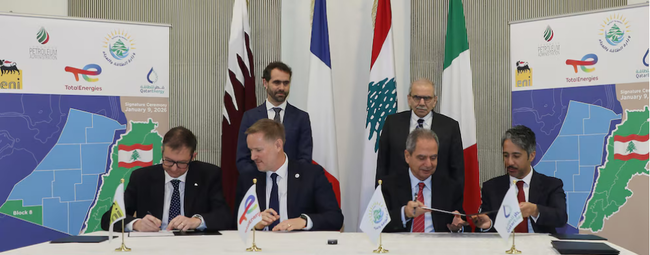Líbano firma un acuerdo para explorar gas con un consorcio internacional